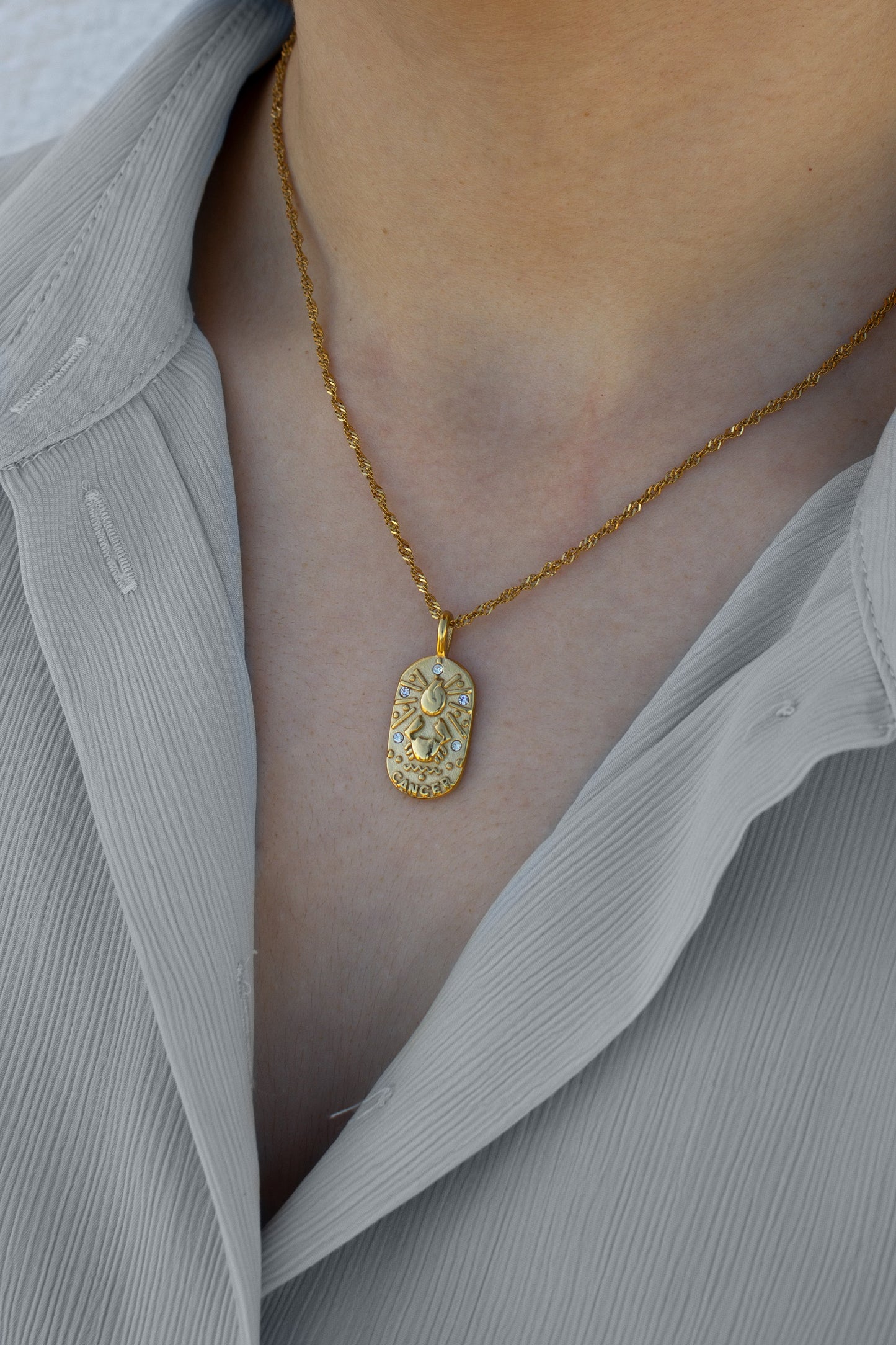 Zodiac Necklace – Cancer (Krebs)