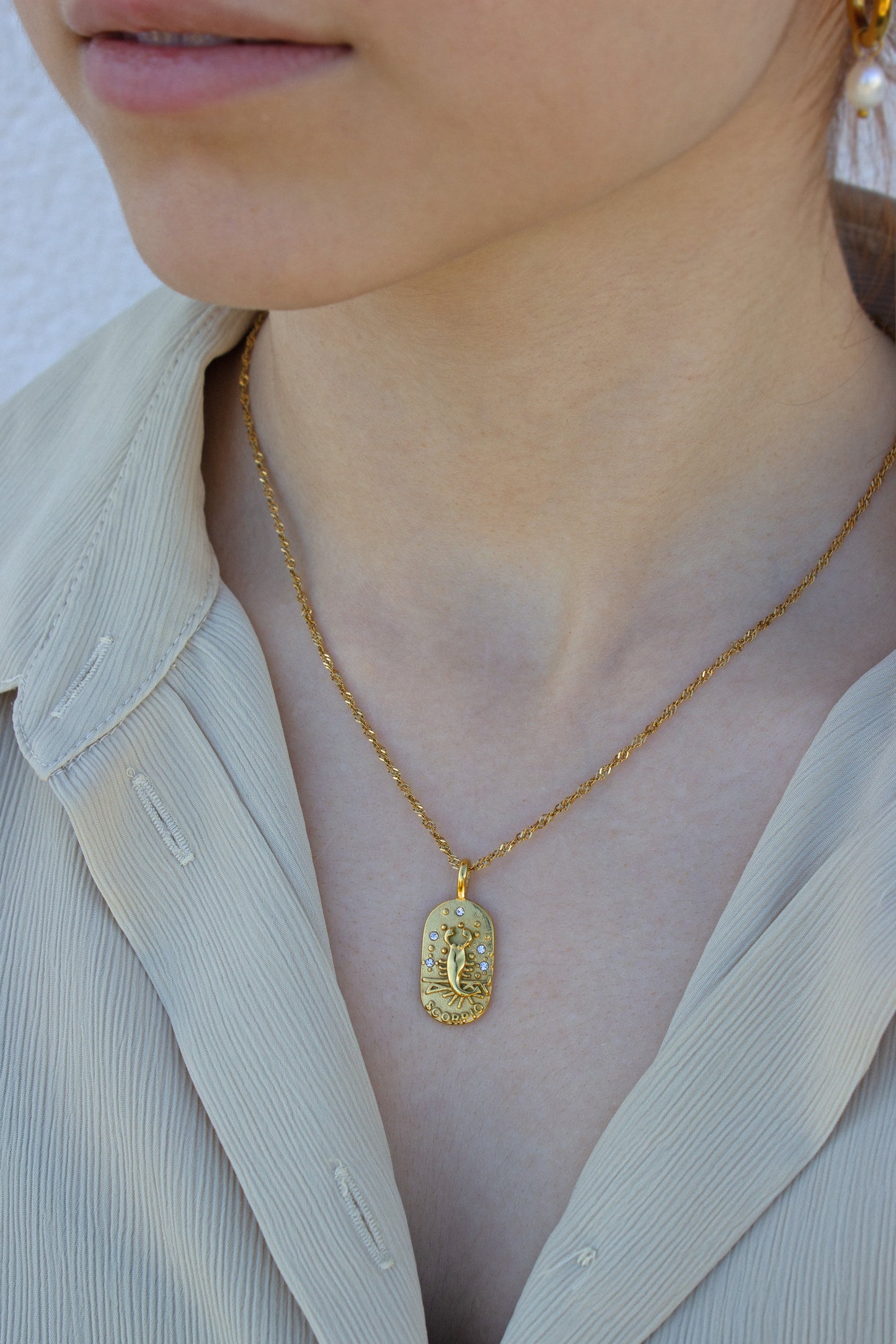 Zodiac Necklace – Scorpio (Skorpion)