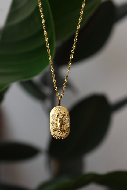 Zodiac Necklace – Scorpio (Skorpion)