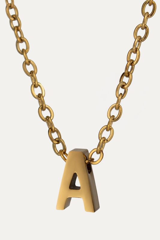 Goldene Buchstaben Kette | Initial Necklace