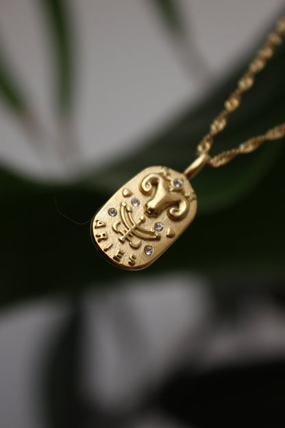 Zodiac Necklace – Aries (Widder)