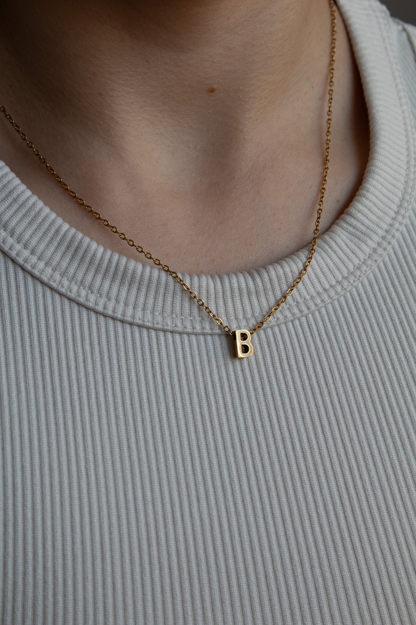 Goldene Buchstaben Kette | Initial Necklace