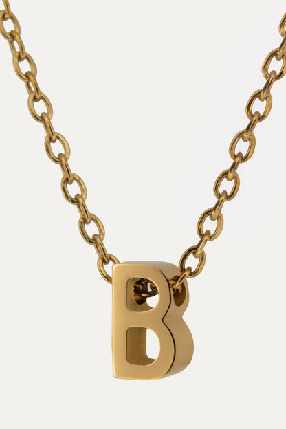 Goldene Buchstaben Kette | Initial Necklace