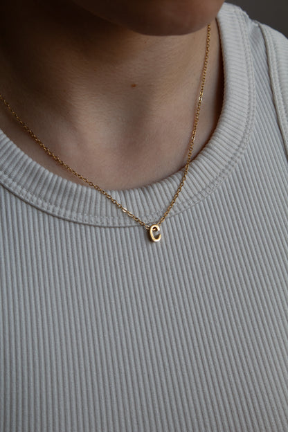 Goldene Buchstaben Kette | Initial Necklace