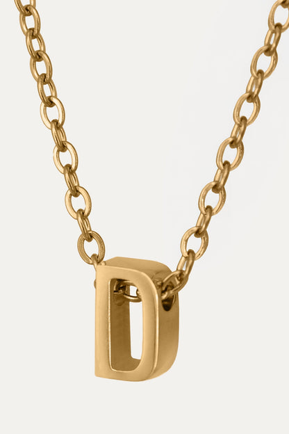 Goldene Buchstaben Kette | Initial Necklace