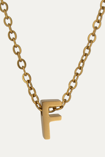 Goldene Buchstaben Kette | Initial Necklace