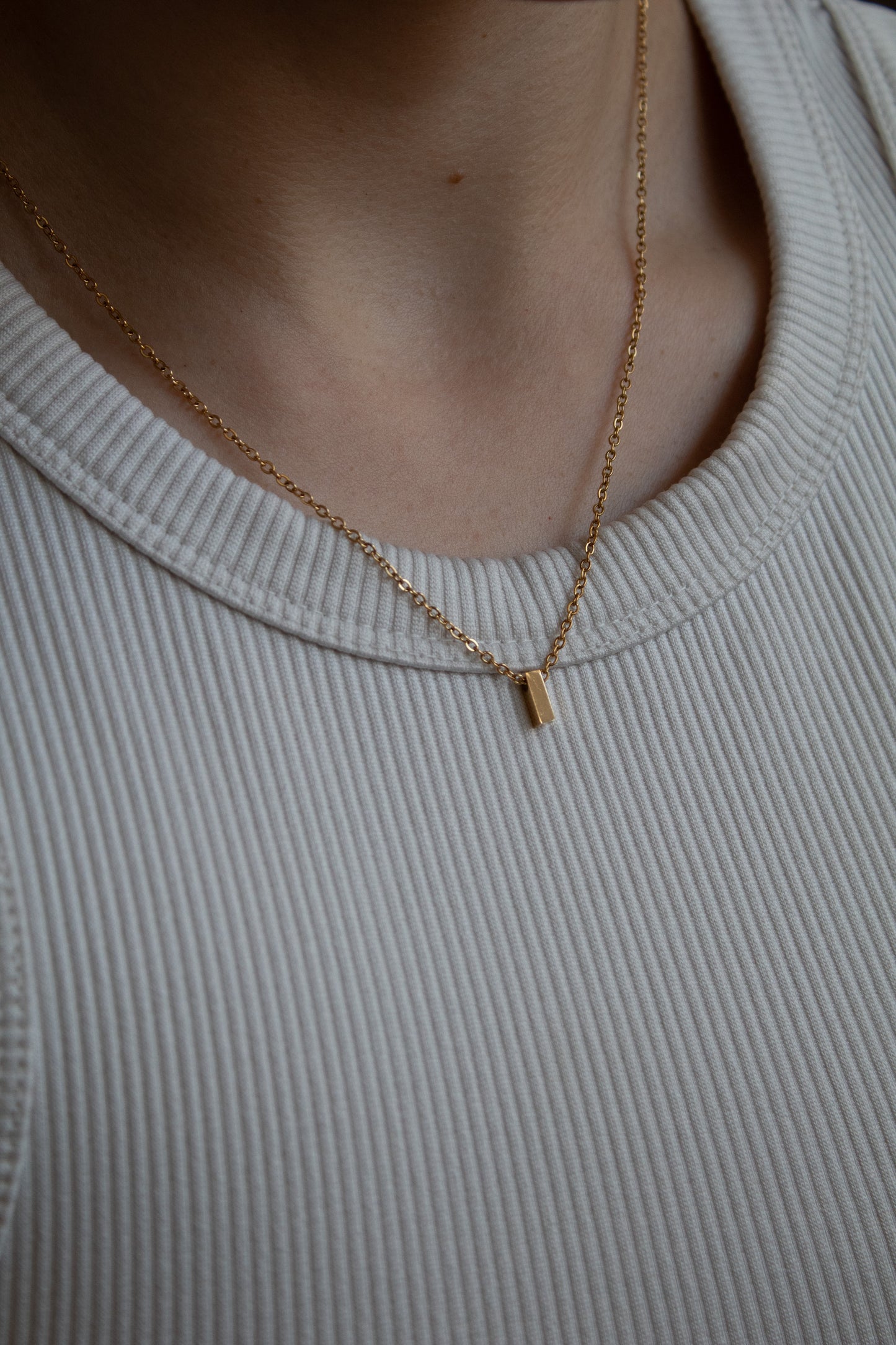 Goldene Buchstaben Kette | Initial Necklace