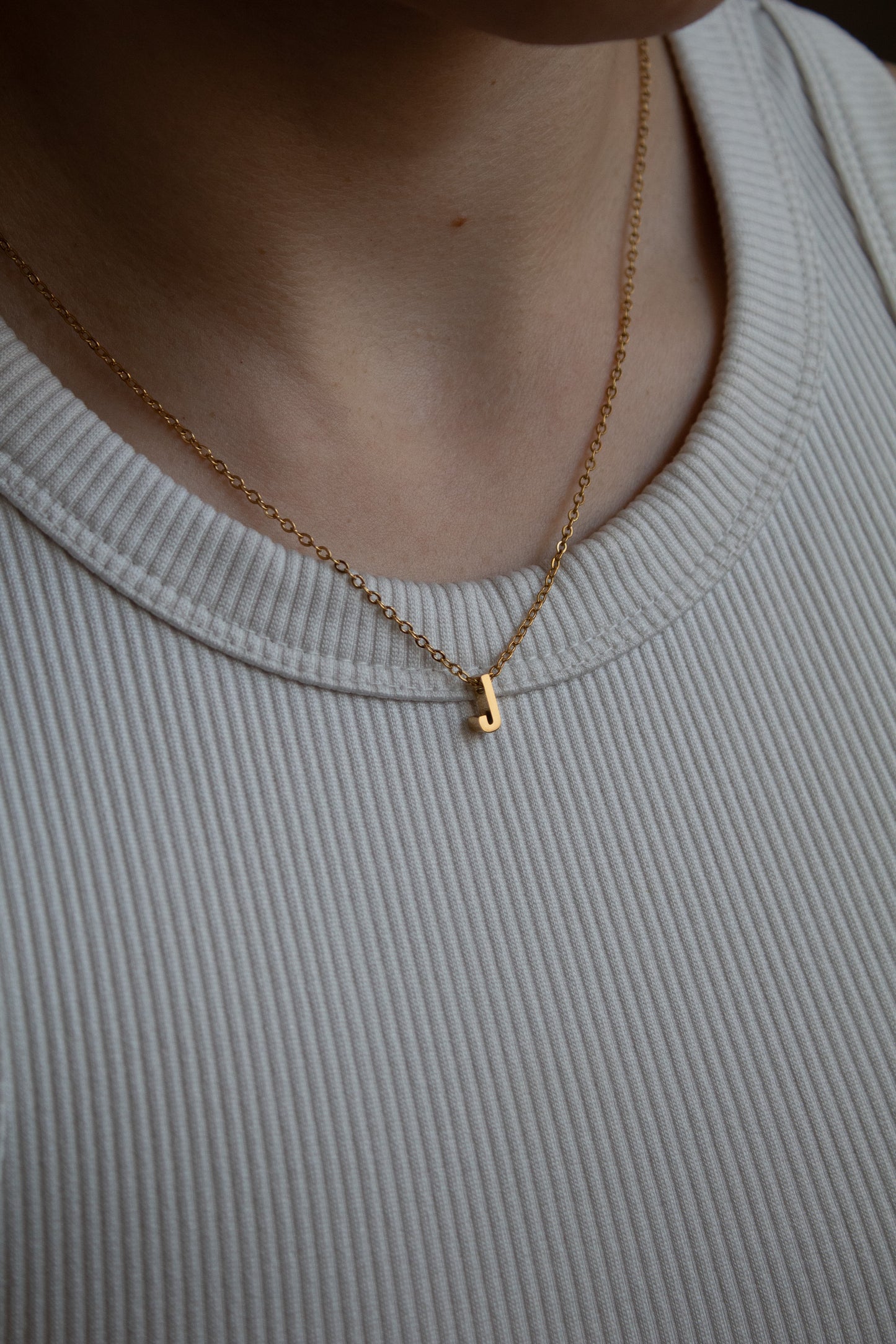 Goldene Buchstaben Kette | Initial Necklace