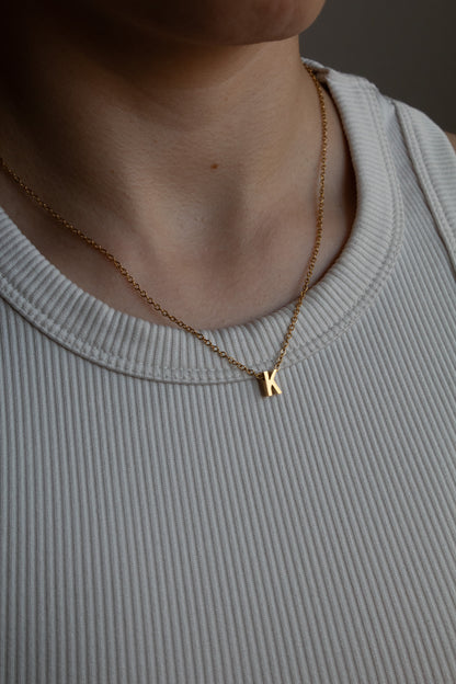 Goldene Buchstaben Kette | Initial Necklace