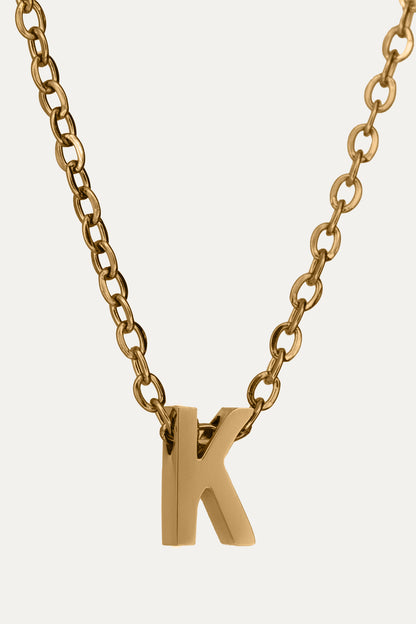 Goldene Buchstaben Kette | Initial Necklace