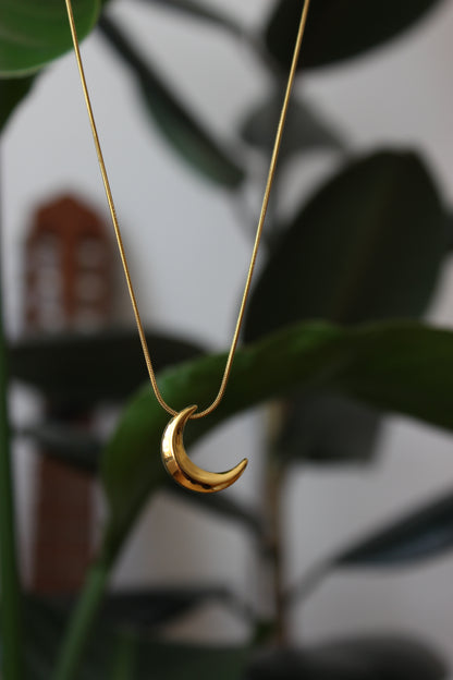 Luniva – Crescent Moon Necklace in Gold