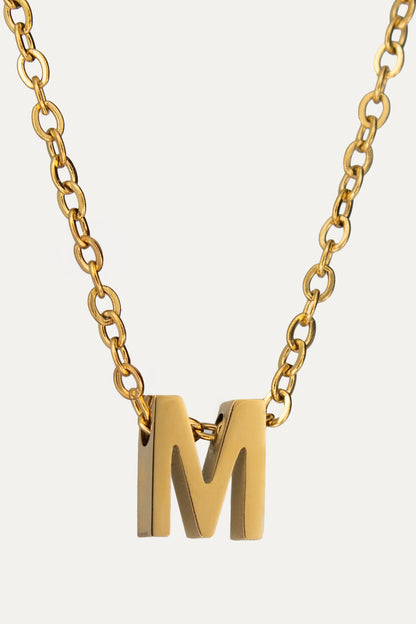 Goldene Buchstaben Kette | Initial Necklace
