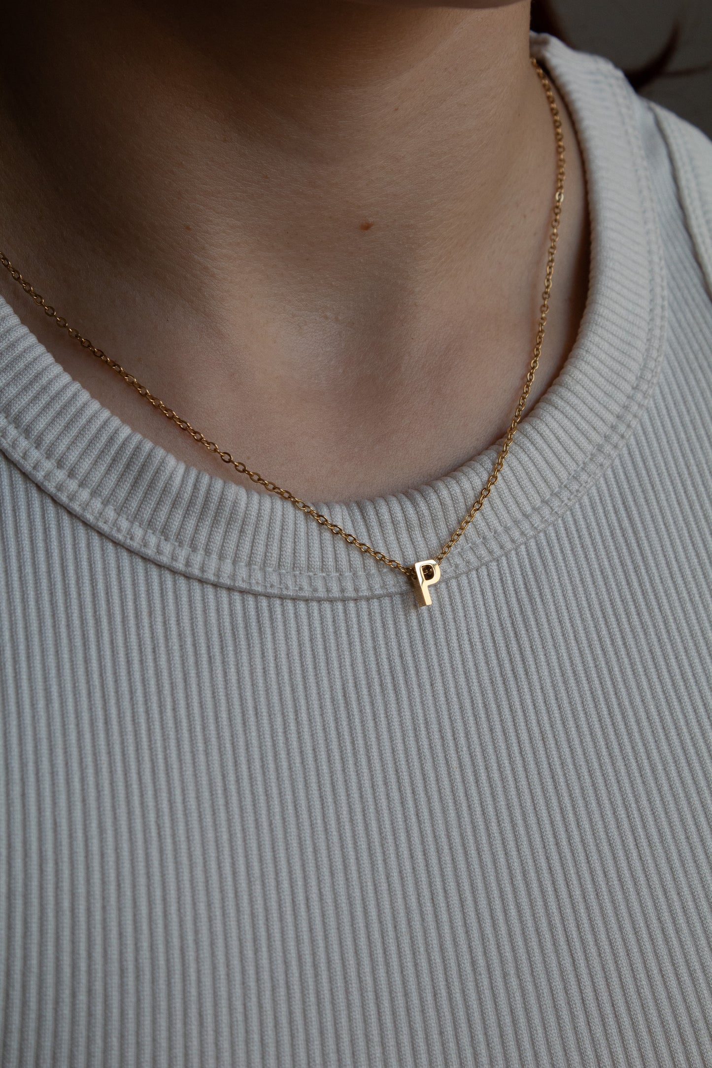 Goldene Buchstaben Kette | Initial Necklace