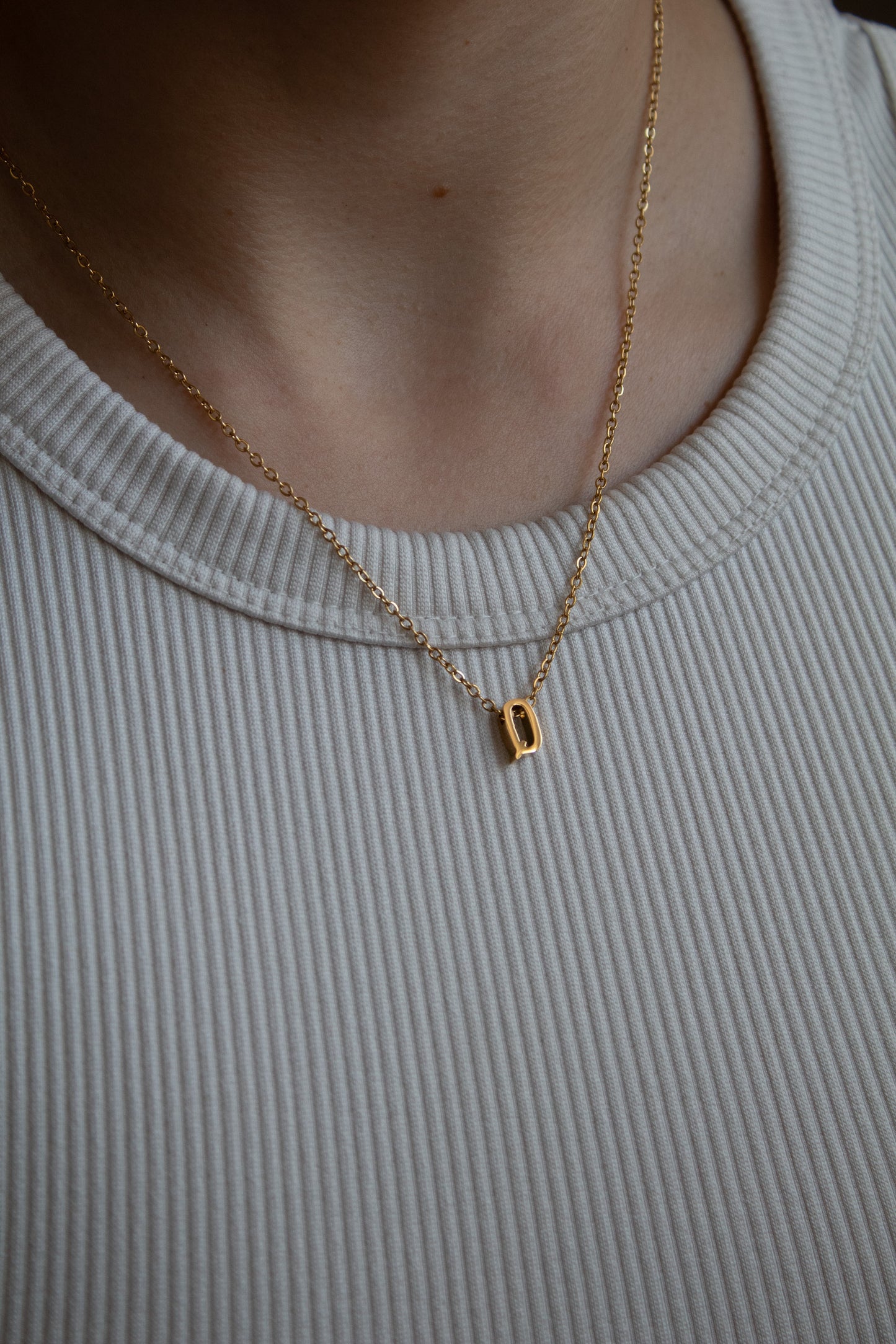 Goldene Buchstaben Kette | Initial Necklace