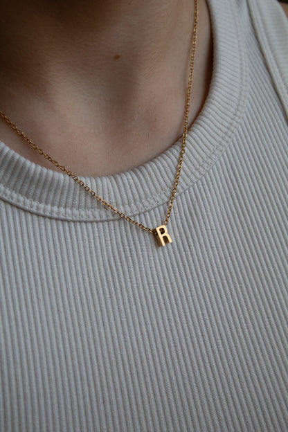 Goldene Buchstaben Kette | Initial Necklace