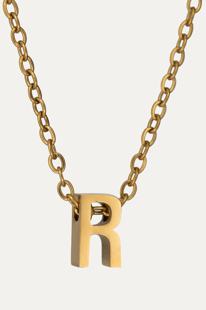 Goldene Buchstaben Kette | Initial Necklace