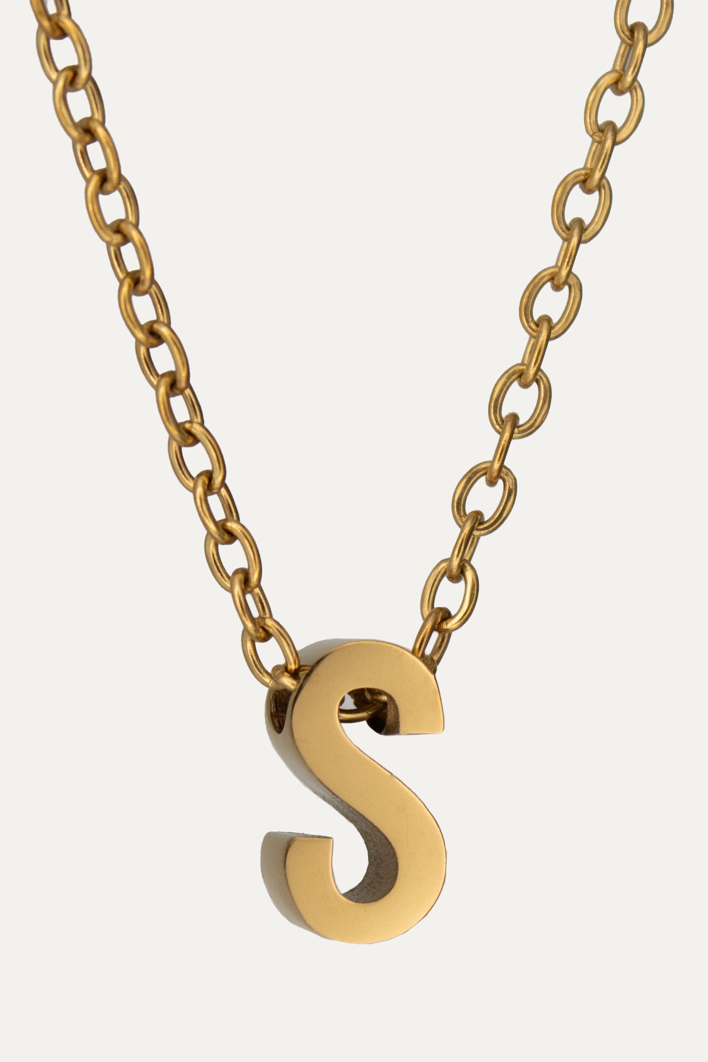 Goldene Buchstaben Kette | Initial Necklace