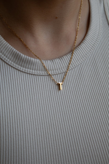 Goldene Buchstaben Kette | Initial Necklace