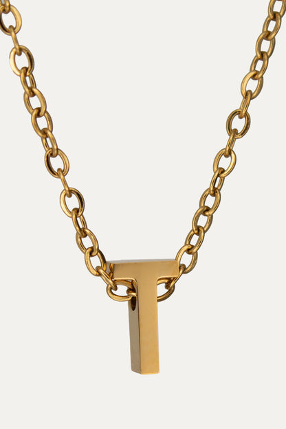 Goldene Buchstaben Kette | Initial Necklace