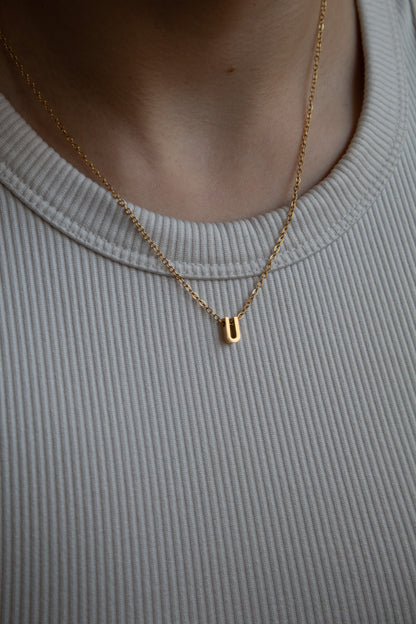 Goldene Buchstaben Kette | Initial Necklace