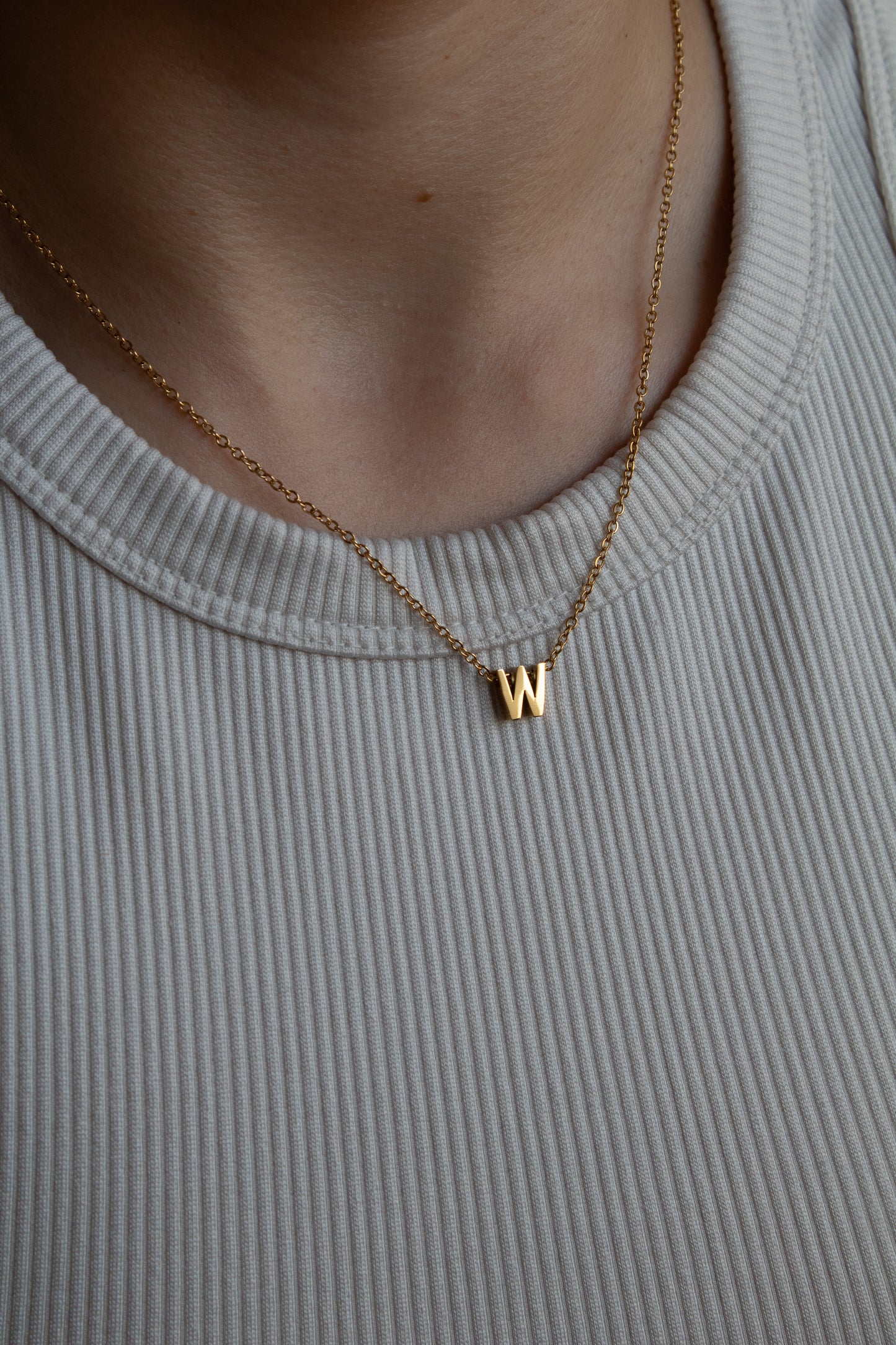 Goldene Buchstaben Kette | Initial Necklace
