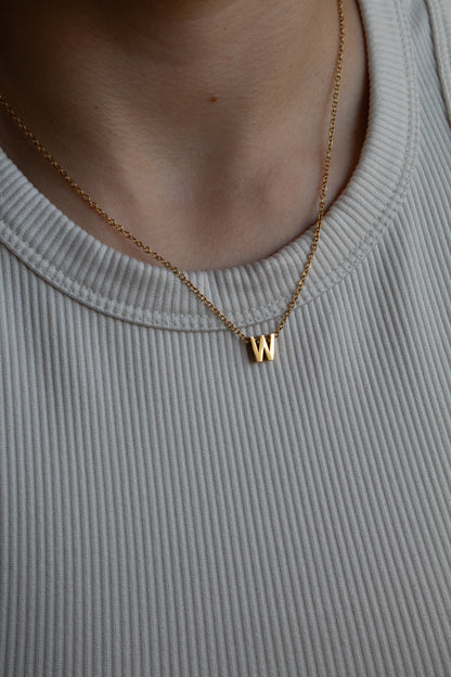 Goldene Buchstaben Kette | Initial Necklace