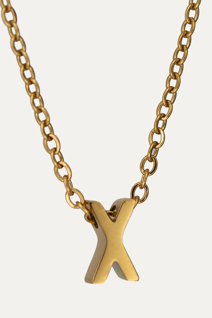 Goldene Buchstaben Kette | Initial Necklace