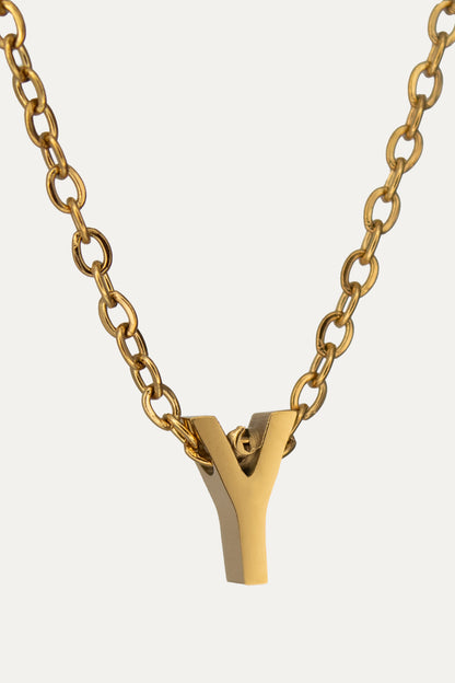 Goldene Buchstaben Kette | Initial Necklace